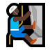 🧗🏿 person climbing: dark skin tone display on Windows